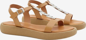Desa Sandals 'Sandalen' in Beige: front