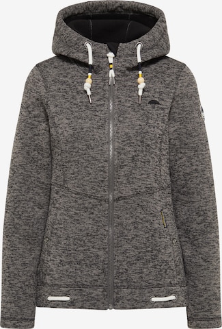 Schmuddelwedda Fleece Jacket in Grey: front