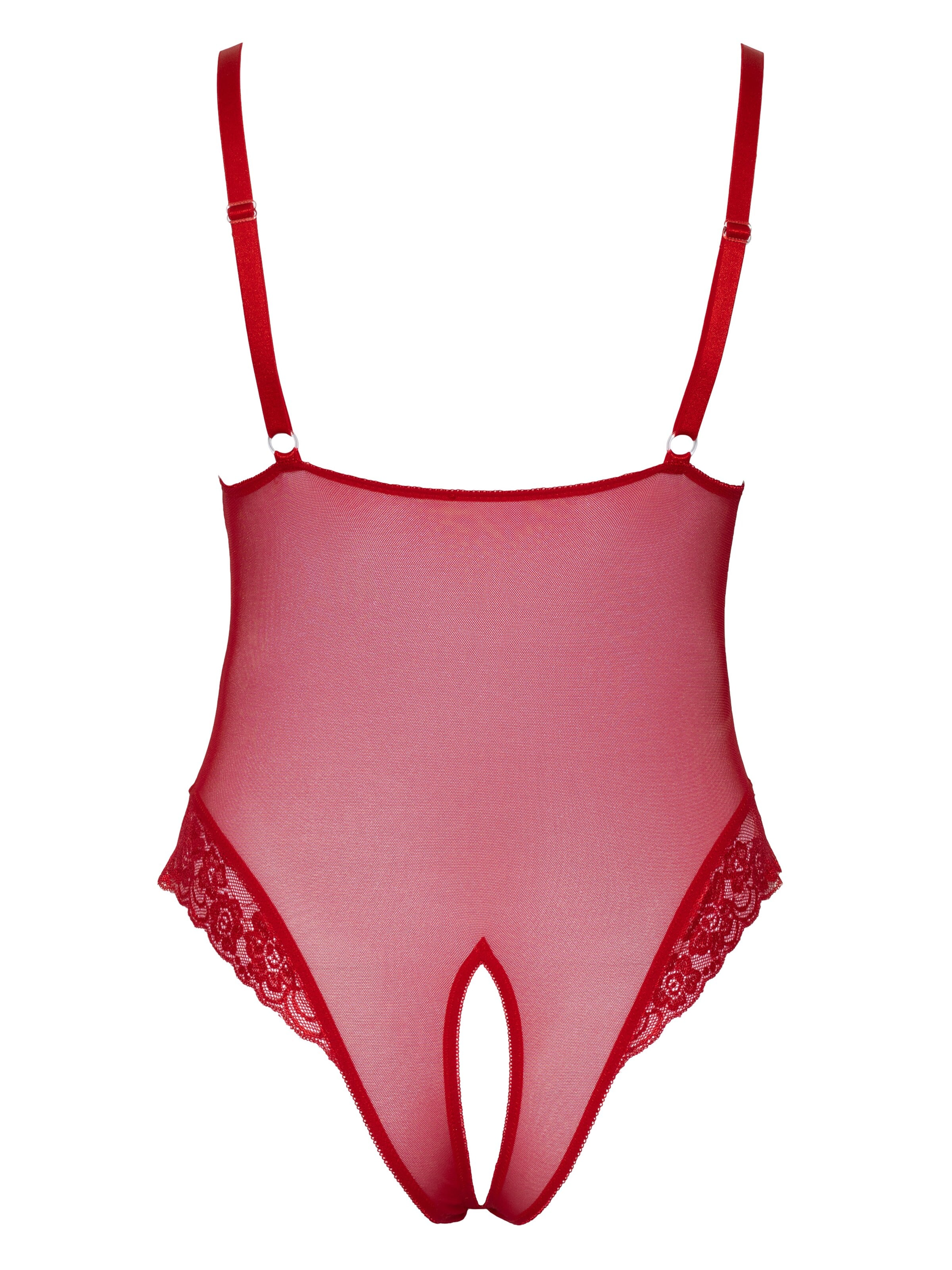 Cottelli Curves Bodysuit 'Body' in Red