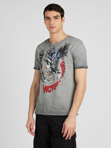 Key Largo Shirt 'PROCESS' in Grey: front