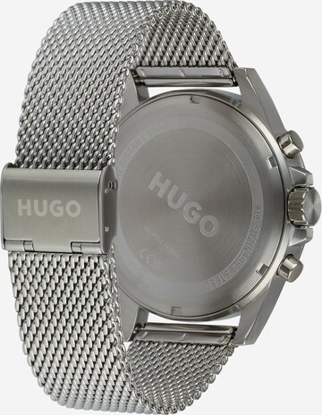 HUGO Zegarek analogowy w kolorze srebrny