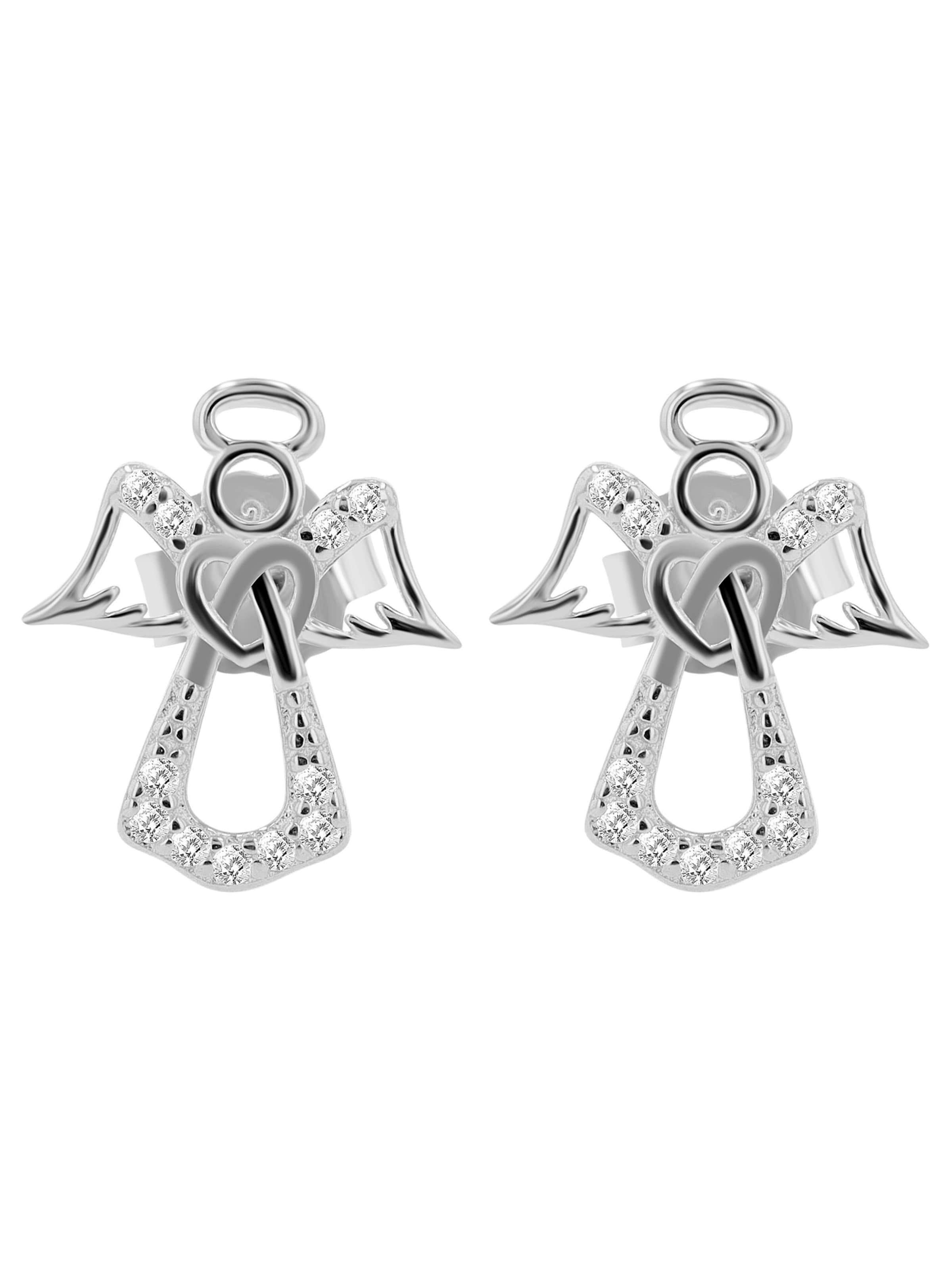 Akzent Earrings 'Naiara, 925 Sterlingsilber, langlebig' in Silver: front