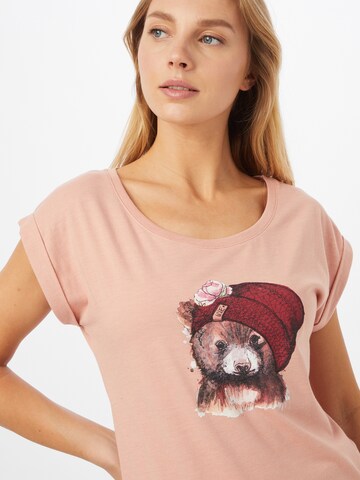 Iriedaily Shirt 'It Beary' in Pink