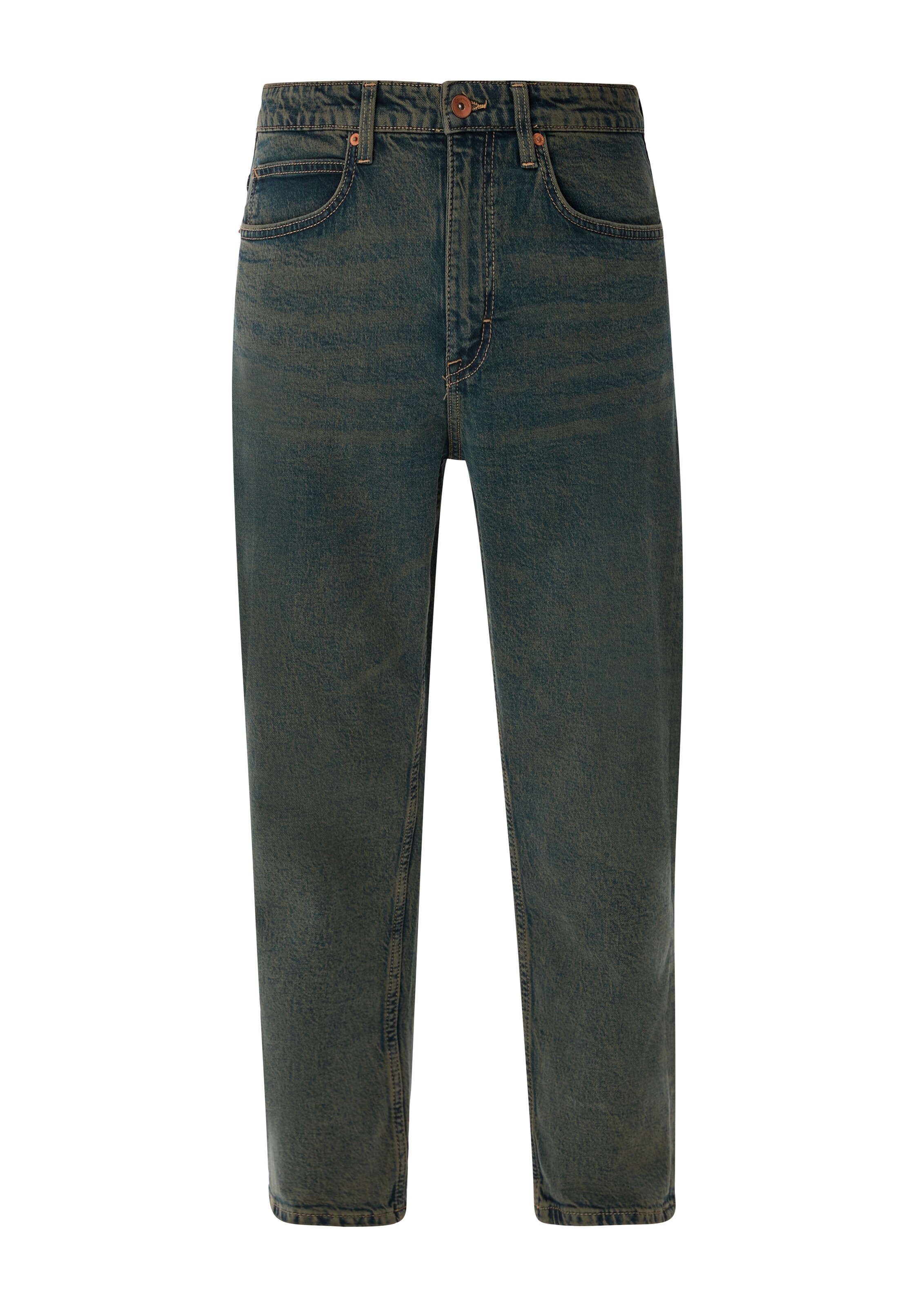 QS Tapered Jeans 'Brad' in Blauw: voorkant