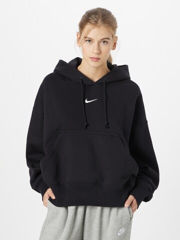 Nike Sportswear - Sudadera 'Phoenix Fleece' en negro: frente