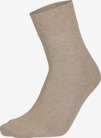 Chaussettes 'Relax Cotton' Hudson en beige : devant