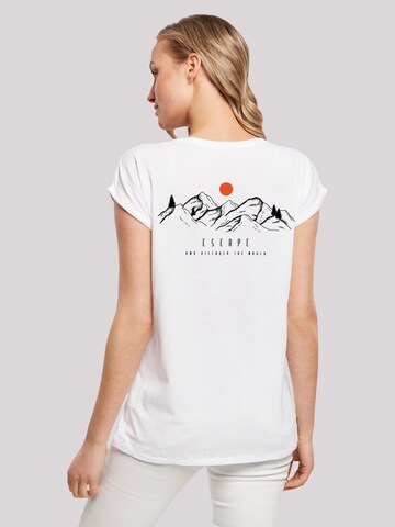 T-shirt 'Discover the world' F4NT4STIC en blanc : devant