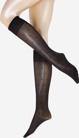 Black net tights Elvira - Swedish Stockings