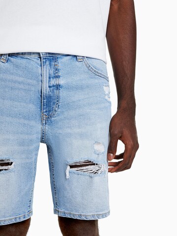 Bershka Regular Jeans in Blauw