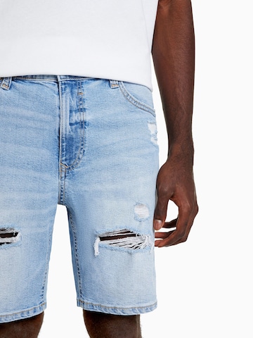 Bershka Regular Jeans in Blauw