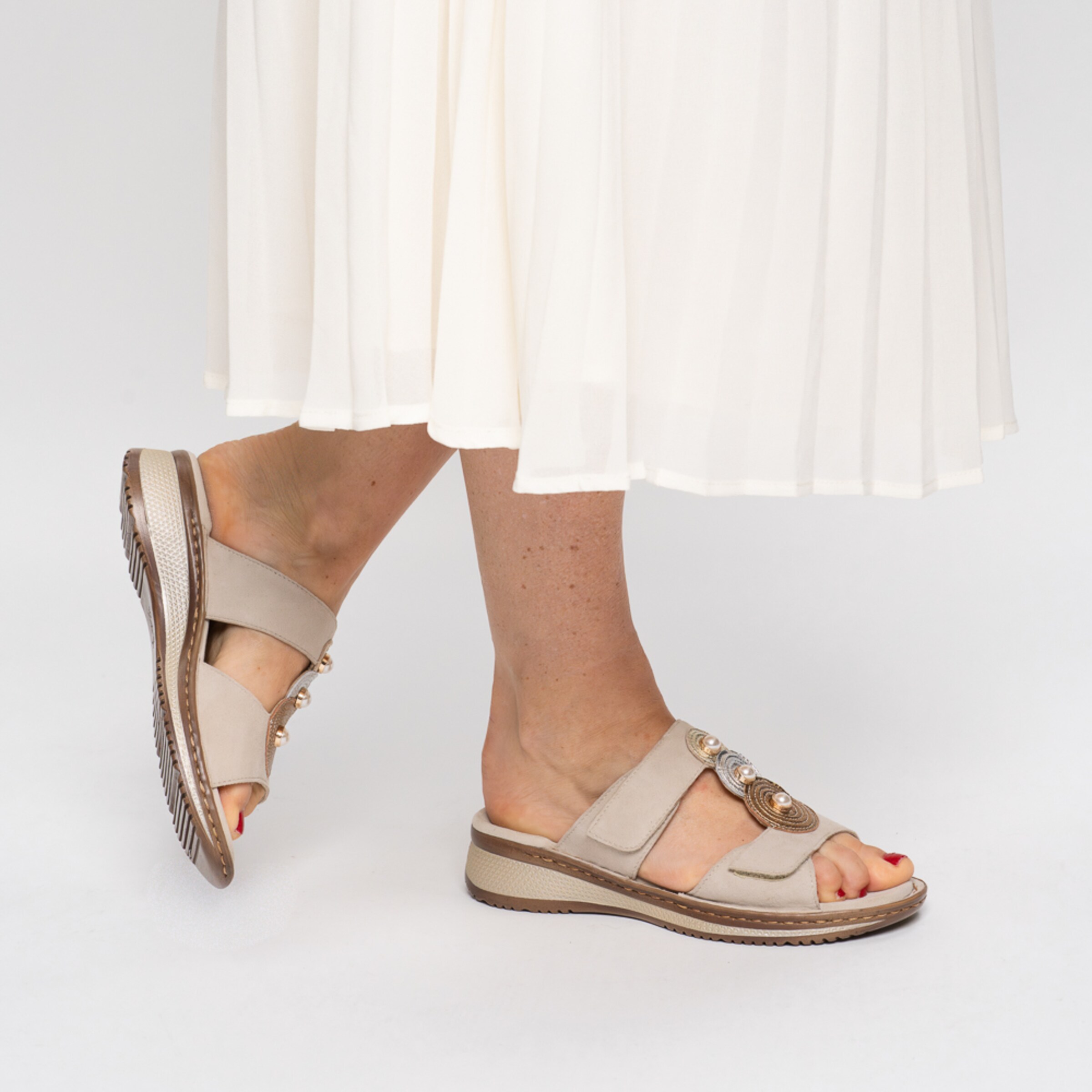 ARA Mules in Beige