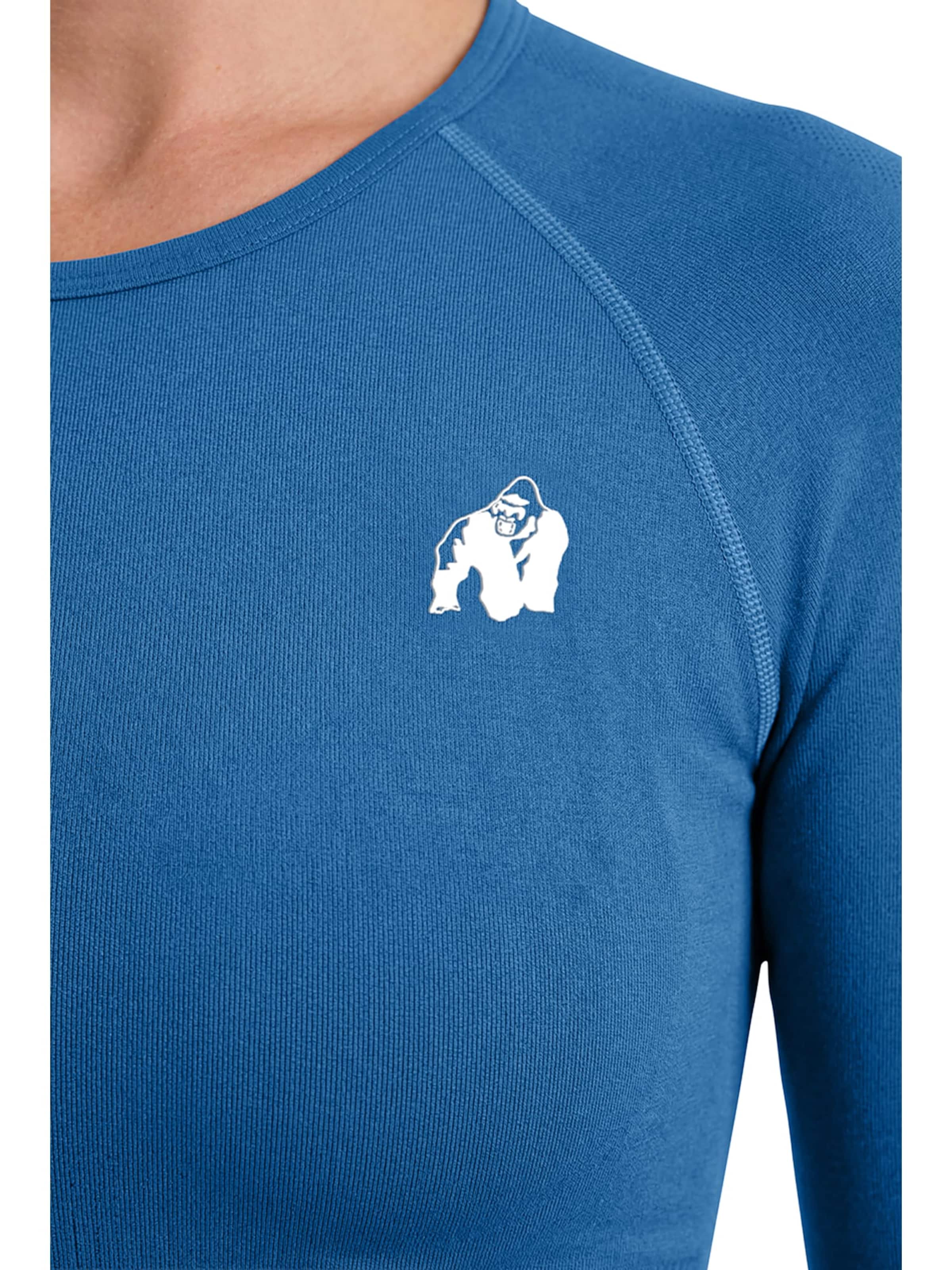 T-shirt fonctionnel 'Hilton Seamless' Gorilla Wear en bleu