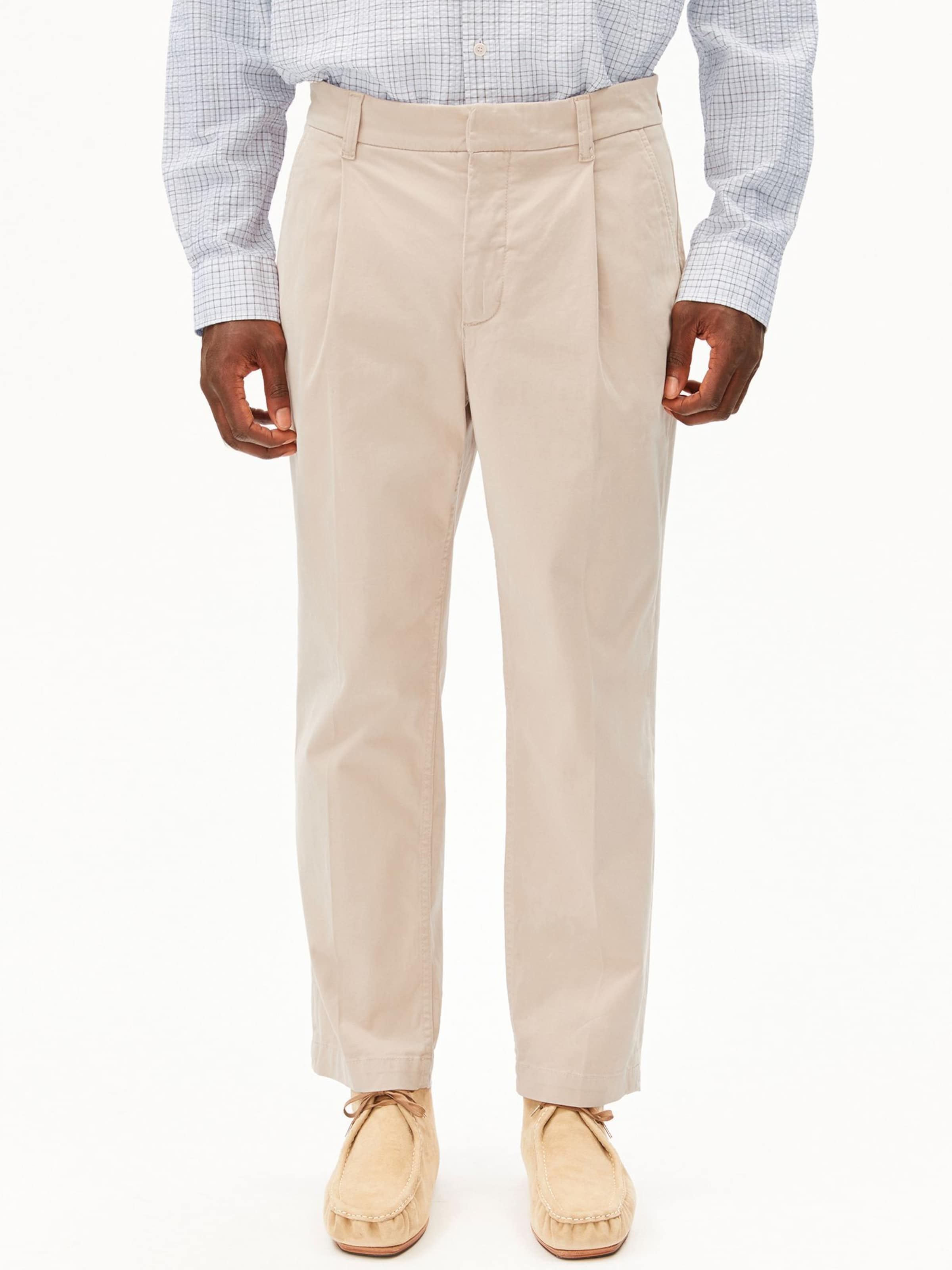 Regular Pantalon chino ARMEDANGELS en beige : devant