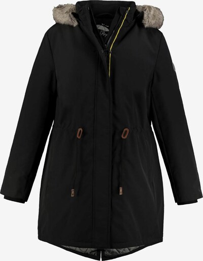 Ulla Popken Parka mi-saison en noir, Vue avec produit
