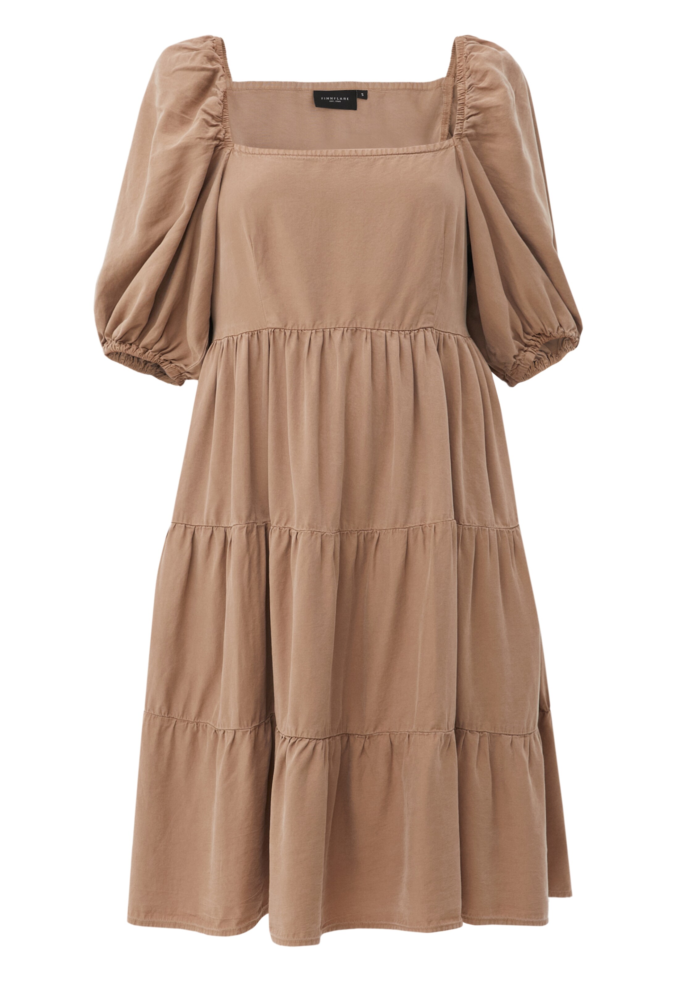 Finn Flare Dress in Brown: front