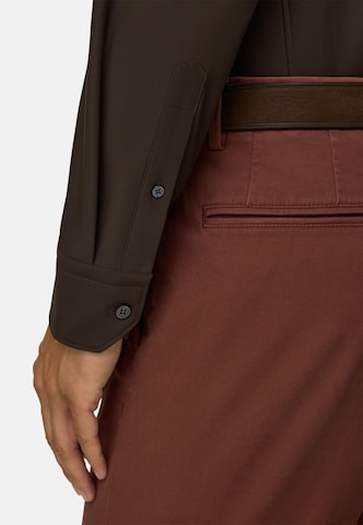 Coupe slim Chemise Boggi Milano en marron
