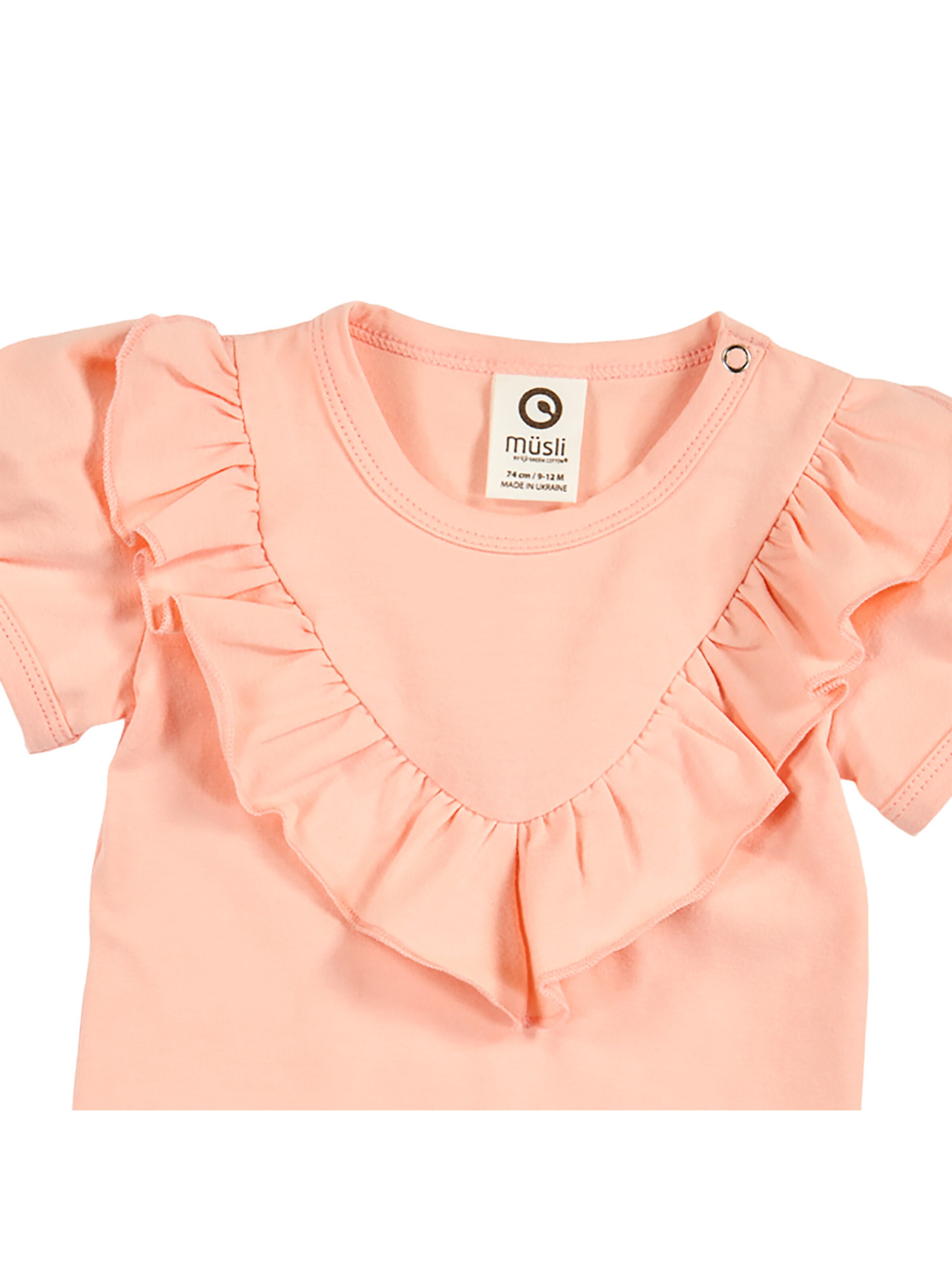 Barboteuse / body Müsli by GREEN COTTON en orange