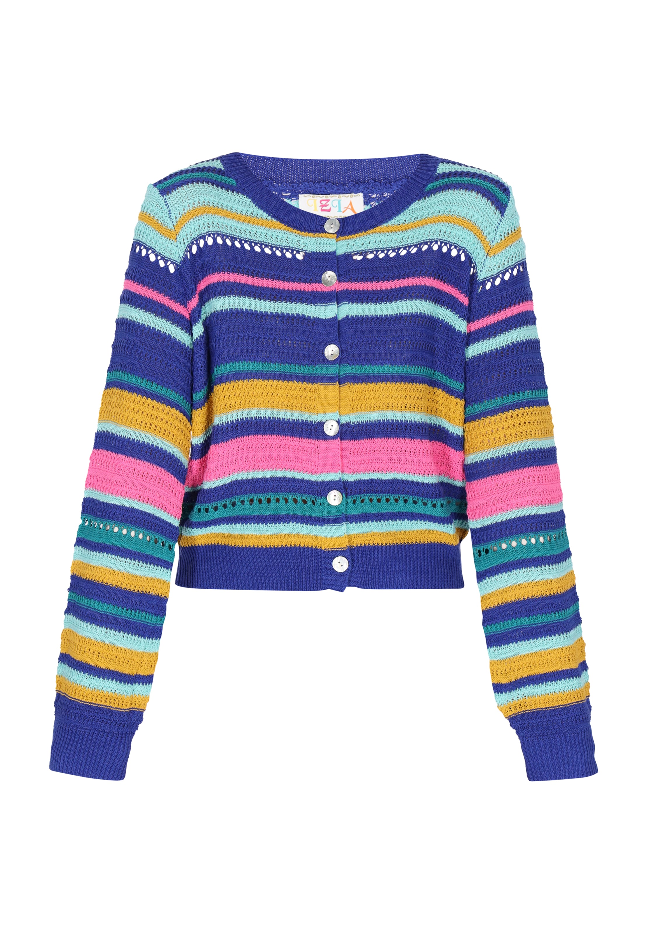 IZIA Kardigan – modrá: přední strana