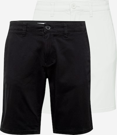 Only & Sons Pantalon chino 'CAM' en noir / blanc, Vue avec produit