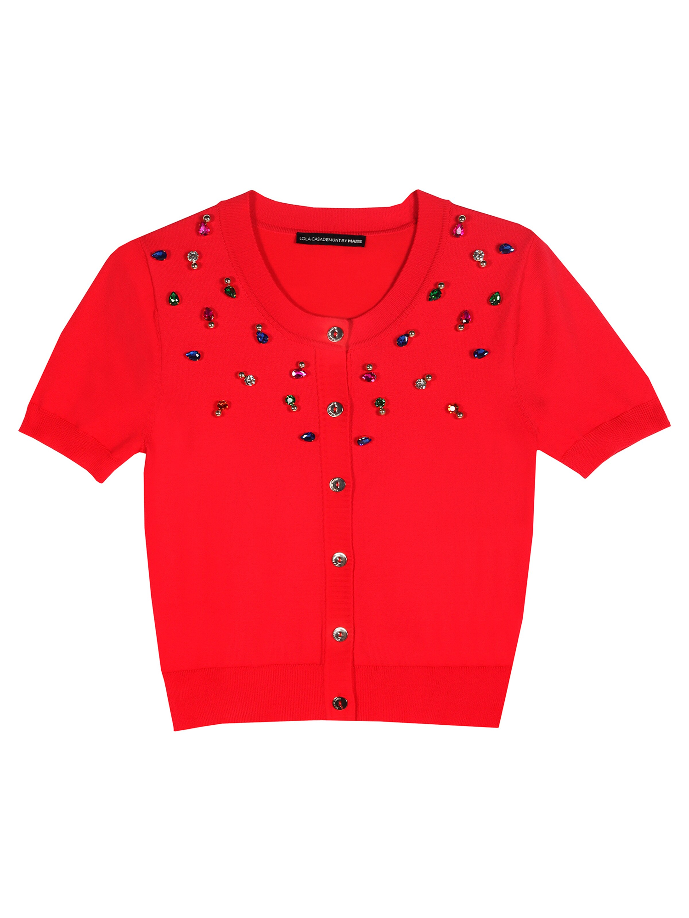 Lola Casademunt Knit cardigan in Red: front