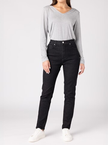 Slimfit Jeans di Quiosque in nero: frontale