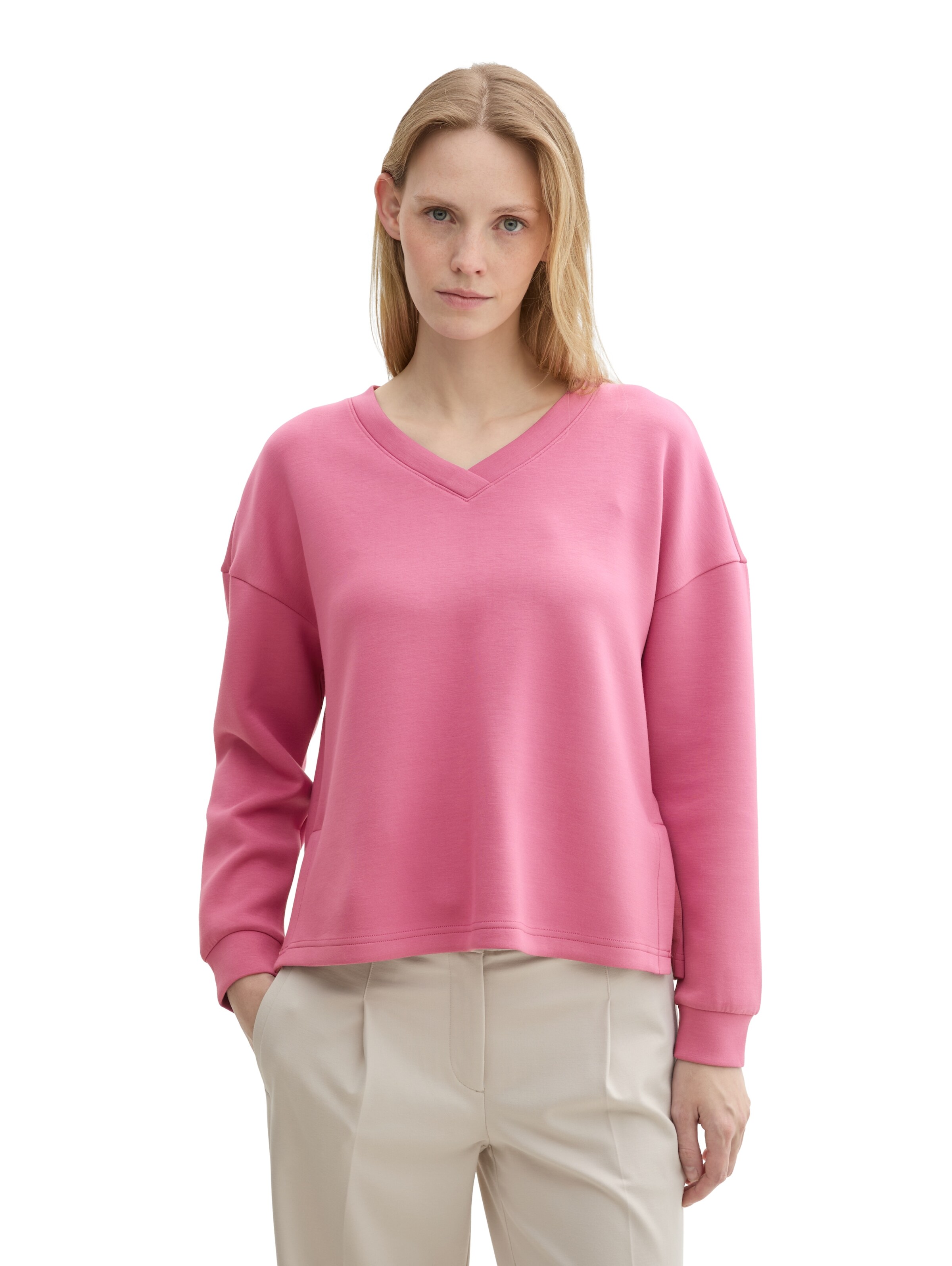 TOM TAILOR Sweatshirt in Pink: front