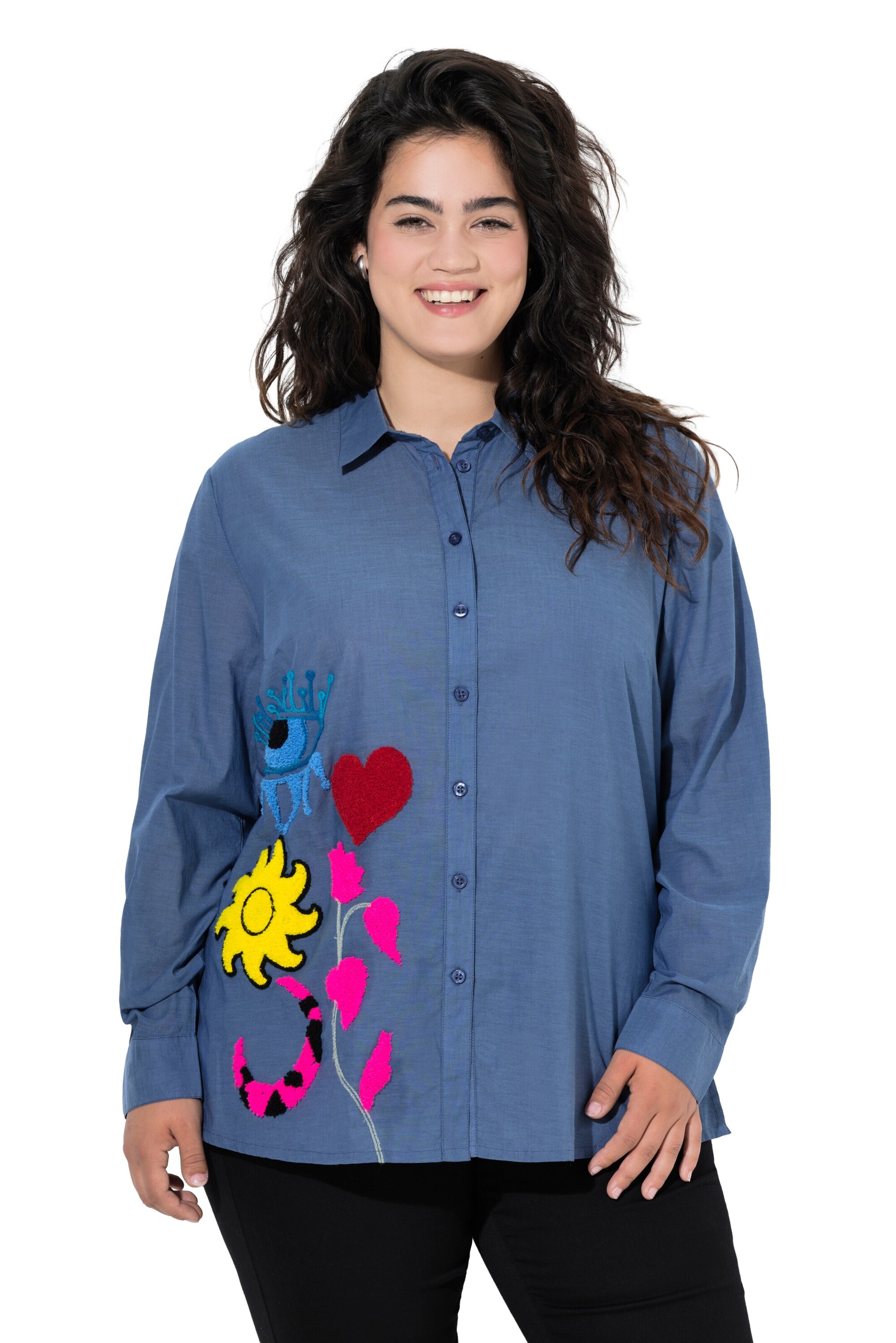 Angel of Style Blouse in Blue: front