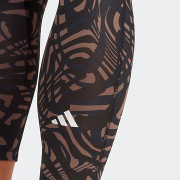 ADIDAS PERFORMANCE Скинни Спортивные штаны 'Essentials Printed' в Черный