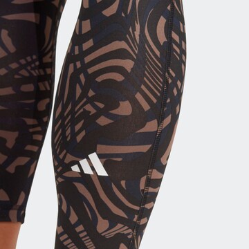 ADIDAS PERFORMANCE Skinny Spodnie sportowe 'Essentials Printed' w kolorze czarny