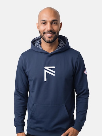 FORSBERG Sweatshirt 'Runarson Hoodie' in Blue: front