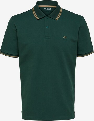 T-Shirt 'Dante' SELECTED HOMME en vert : devant