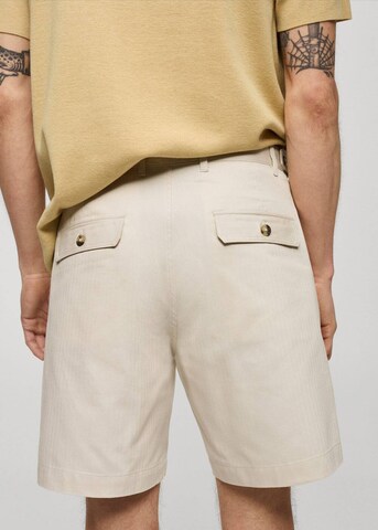 MANGO MAN Regular Shorts 'Abadal' in Beige