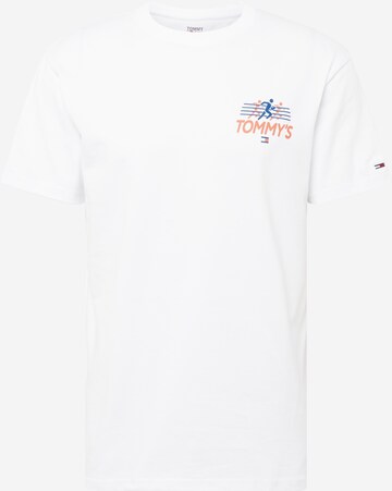 T-Shirt Tommy Jeans en blanc : devant