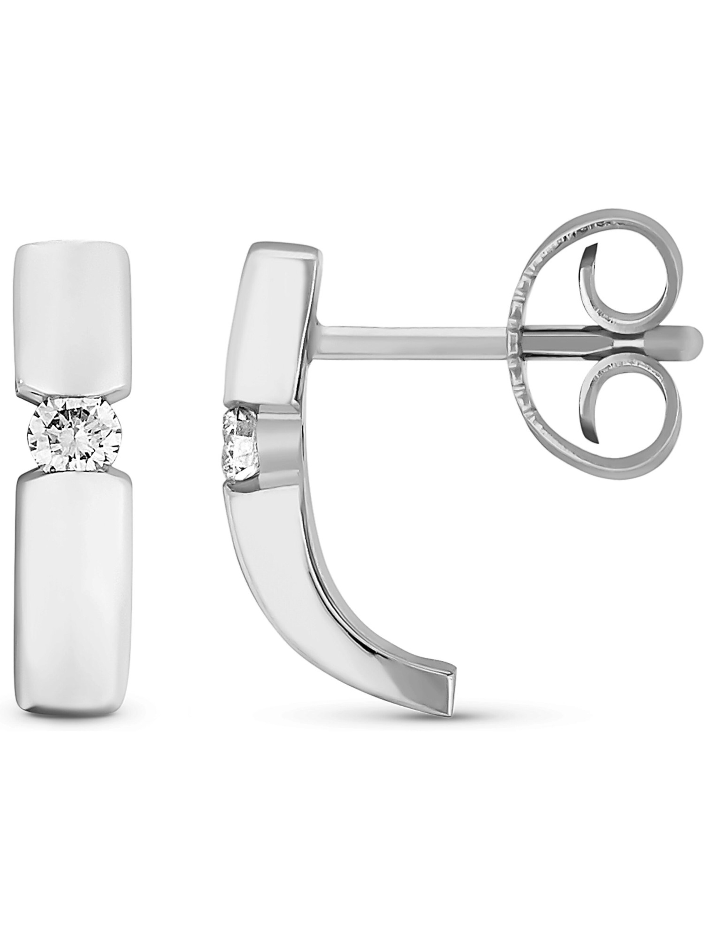 CHRIST Ohrringe in Weiß