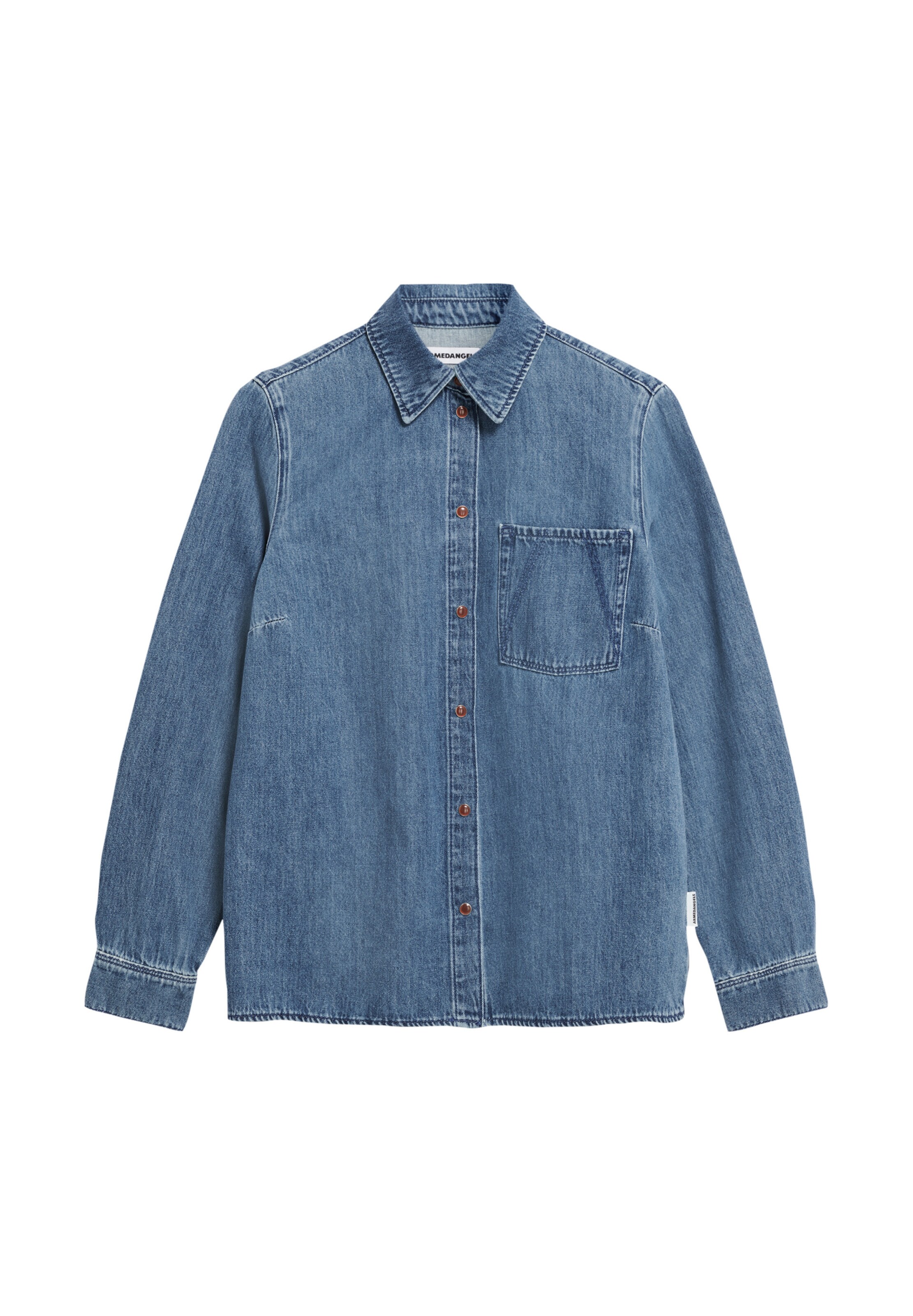 ARMEDANGELS Blouse 'AURELAA' in Blue: front