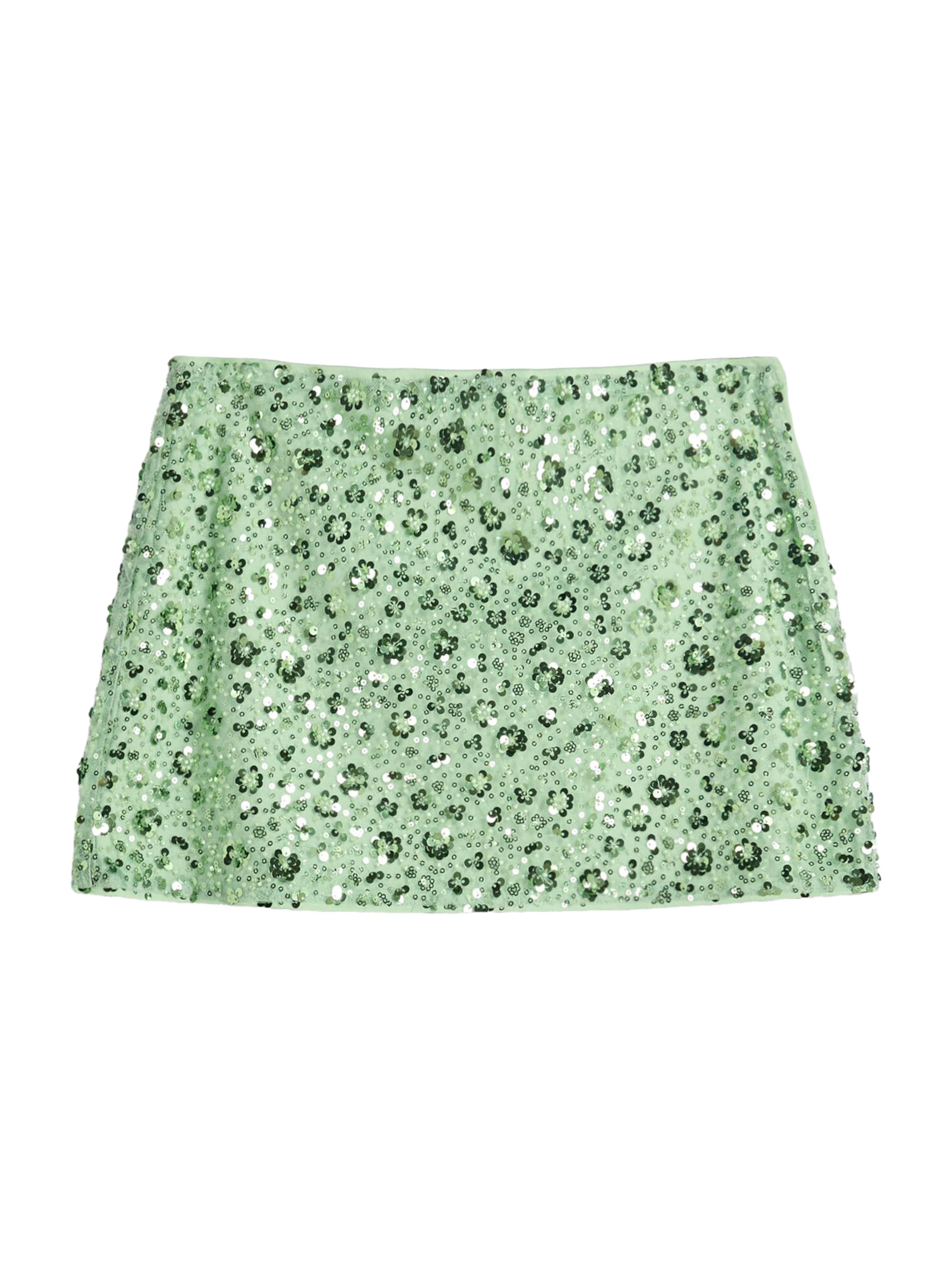 BershkaSuknja - zelena boja: prednji dio