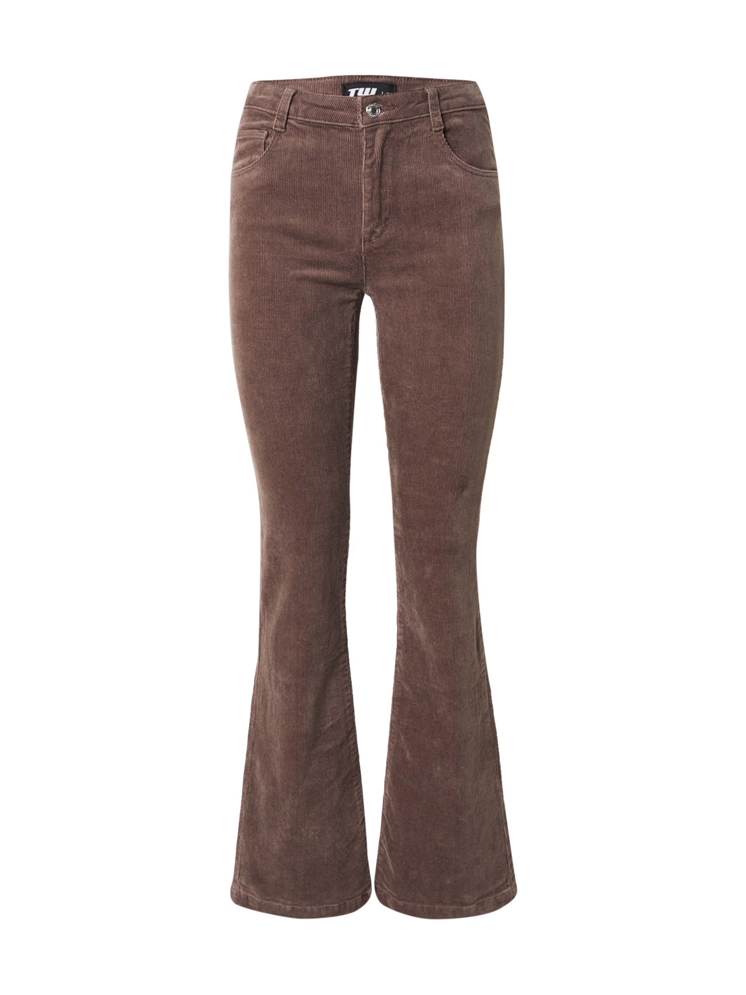 Tally Weijl Kalhoty – hnědá: přední strana