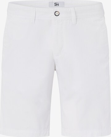 S4 Jackets Slim fit Pants in White: front