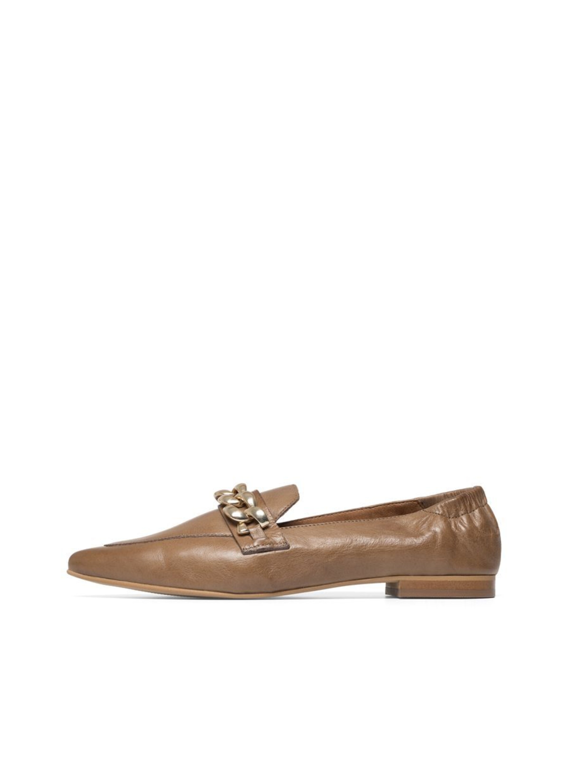 Bianco Classic Flats 'TRACEY' in Beige: front