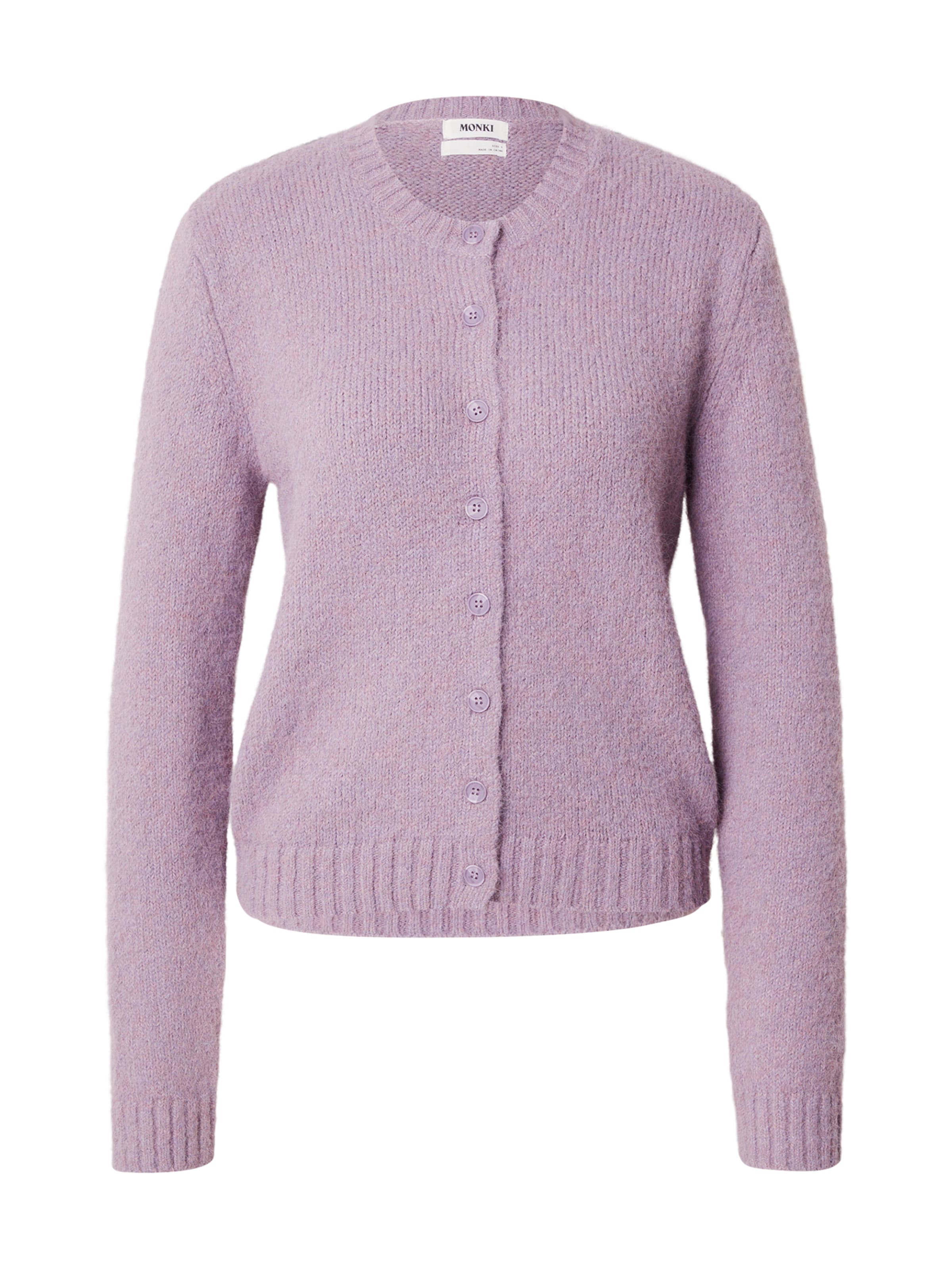 Monki Gebreid vest in Lila: voorkant