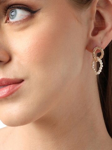 Boucles d'oreilles 'Ajara' SOHI en or : devant