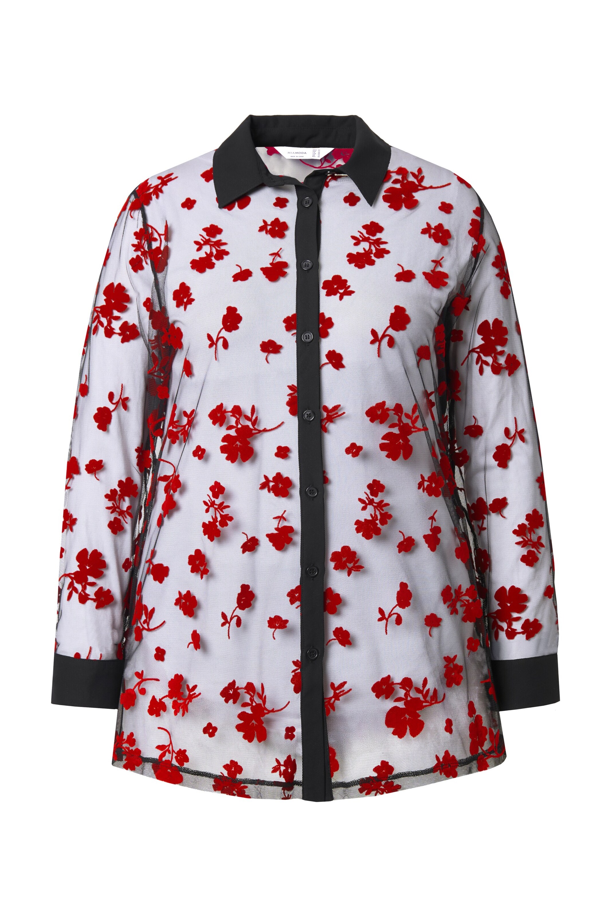 MIAMODA Blouse in Red: front