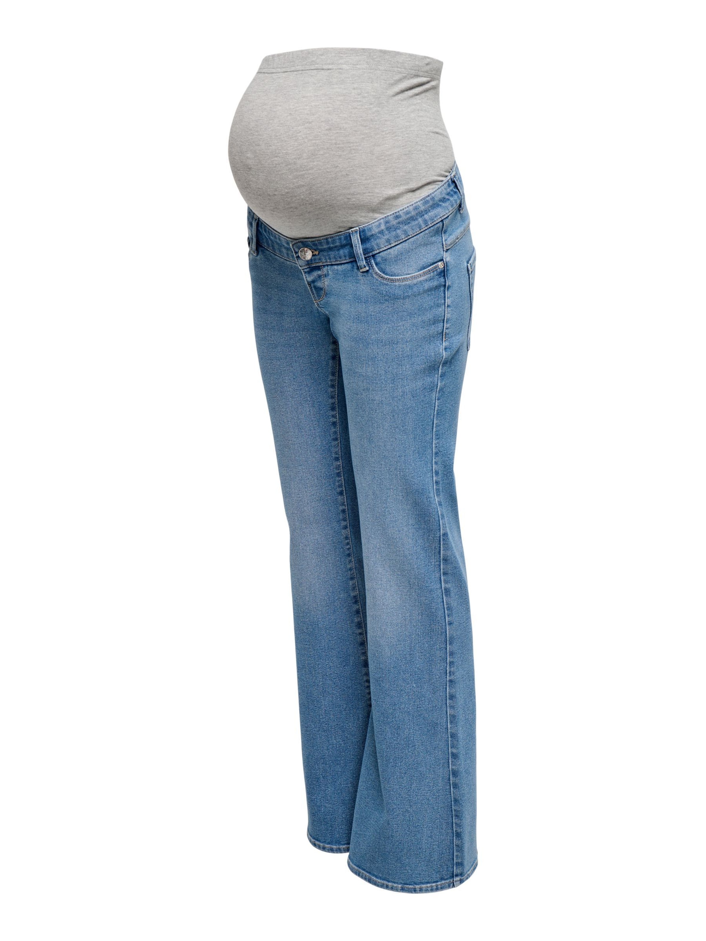 Only Maternity Flared Jeans 'OLMLana' in Blauw: voorkant