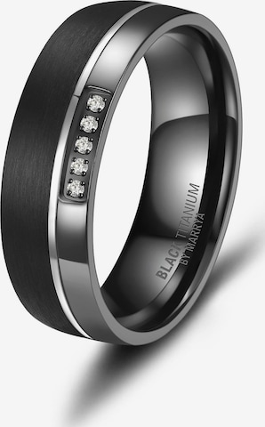 MARRYA Ring 'MARRYA Ehering BT-07 aus Black Titanium' in Black: front