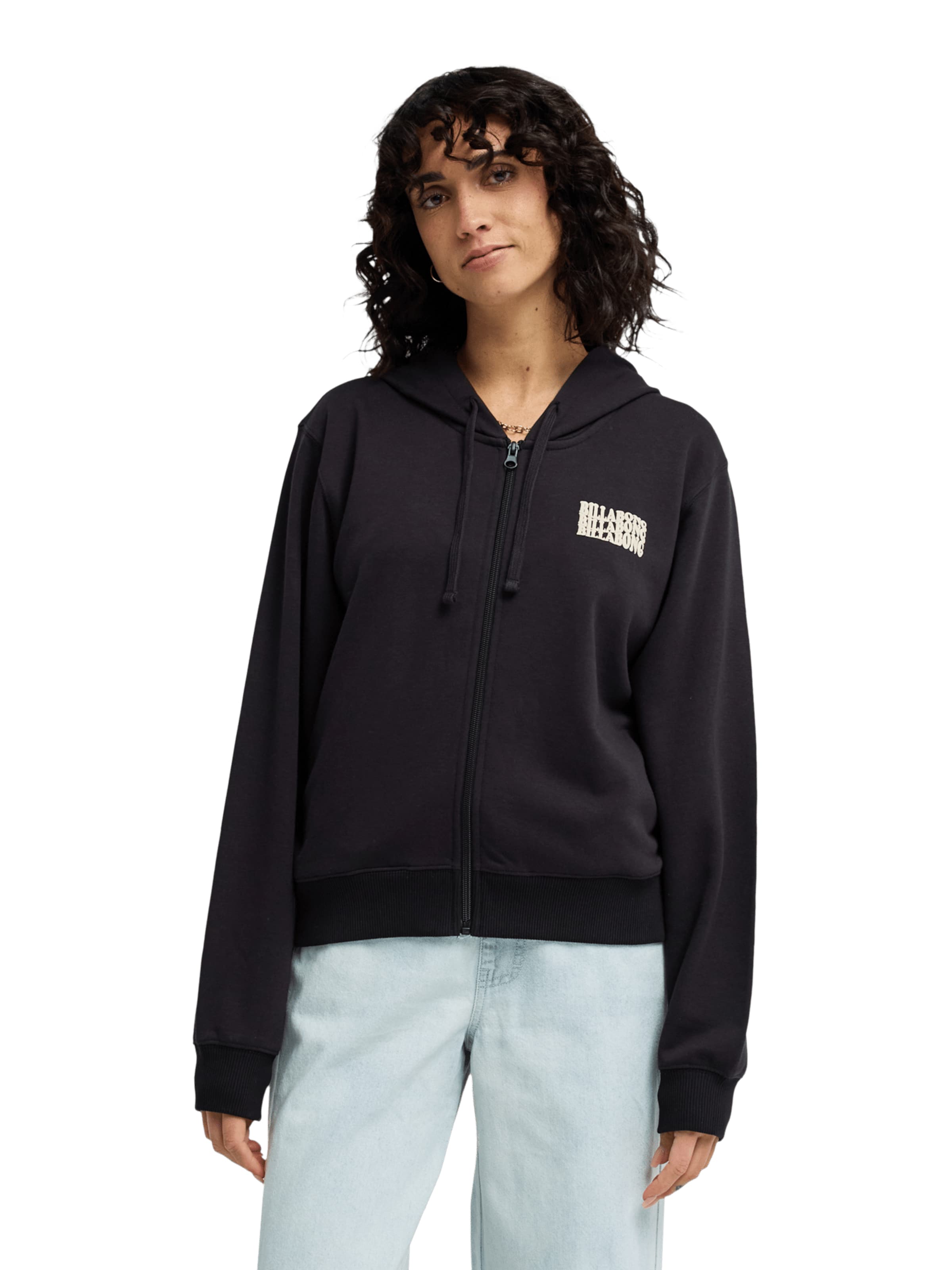 BILLABONG Zip-Up Hoodie 'Family' in Black: front