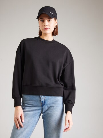 Urban Classics - Pierna ancha Sudadera en negro: frente