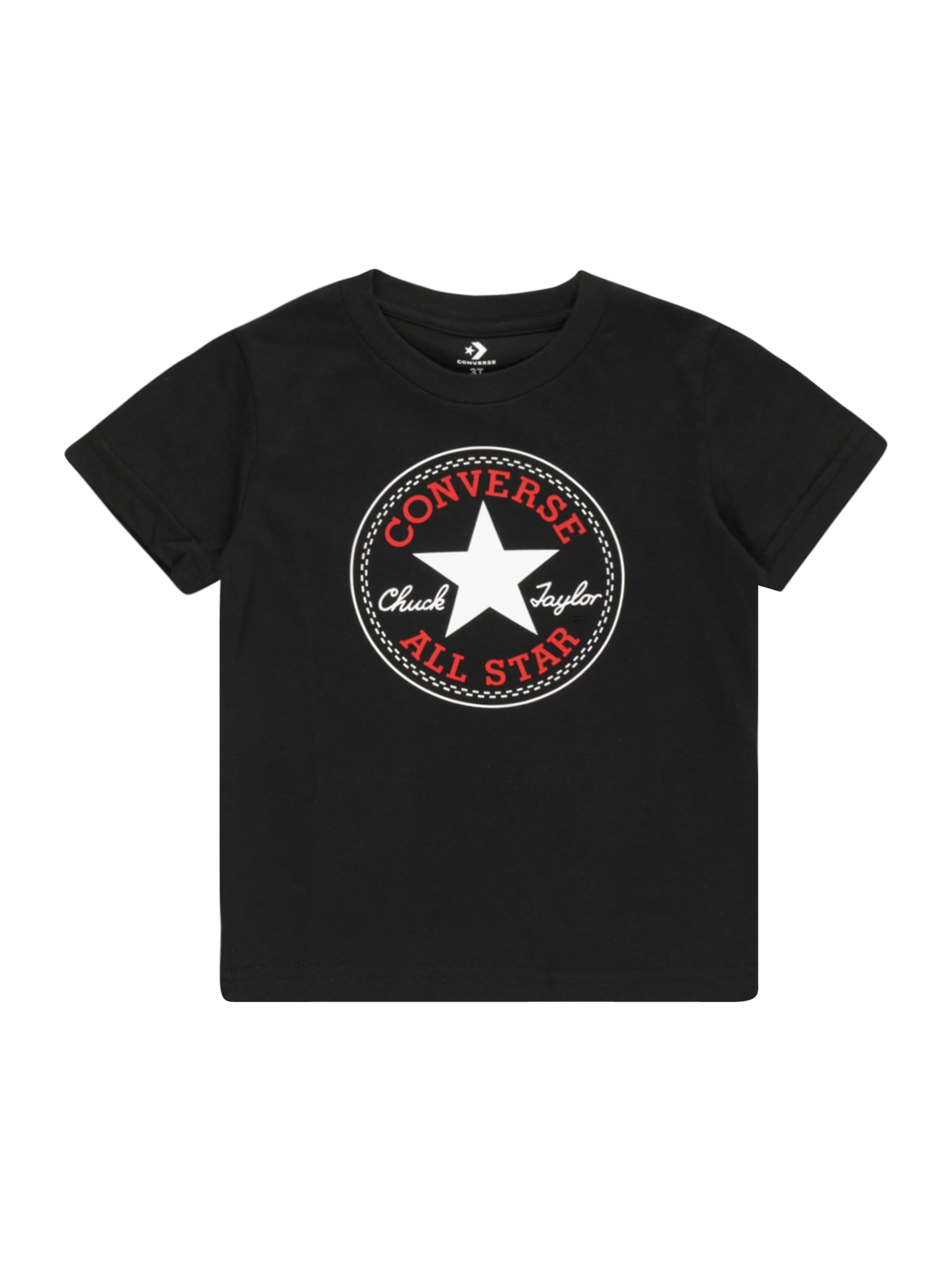 T-Shirt CONVERSE en noir : devant