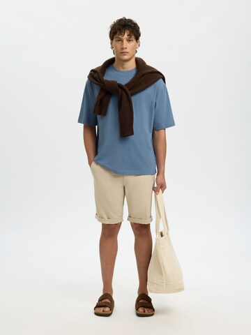 Maglietta 'SLHRELAXASPEN' di SELECTED in blu