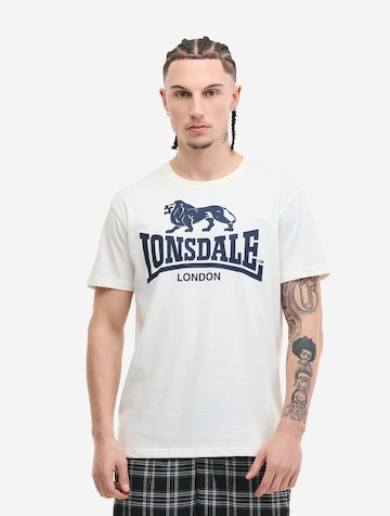 T-Shirt LONSDALE en blanc : devant