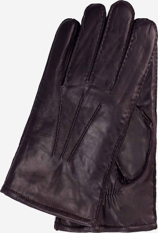 Gretchen Full Finger Gloves in Brown: front